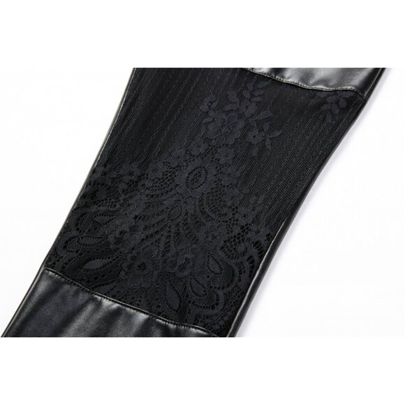 The Rose & Thorn Vegan Leather Leggings - Picture 9 of 11